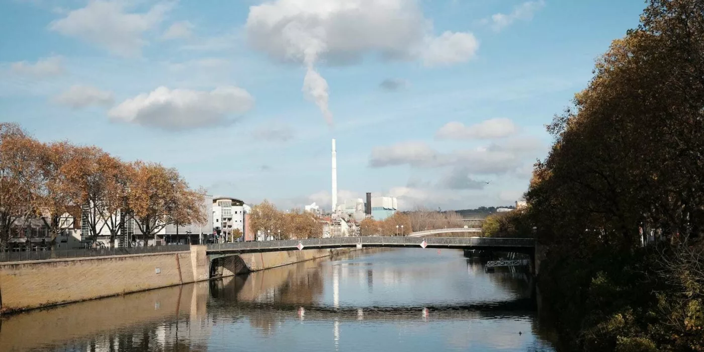 river Neckar in Stuttgart