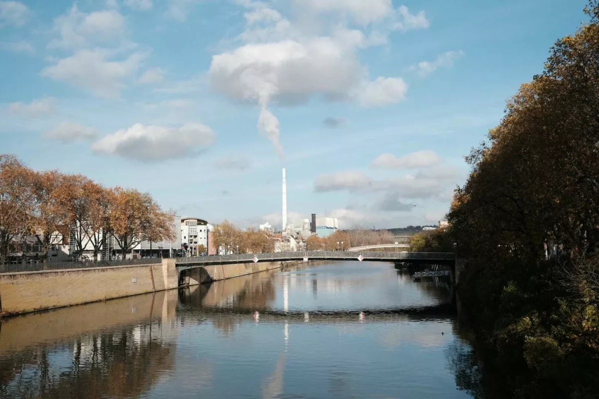 river Neckar in Stuttgart